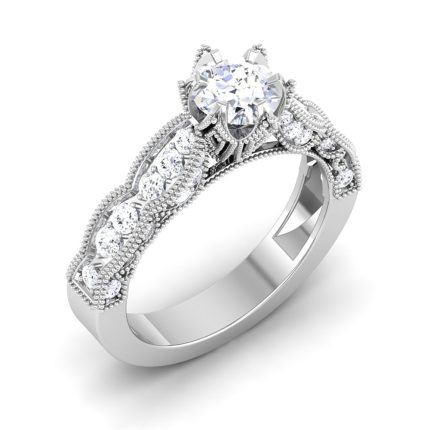 1.28 ct Natural Diamond Solitaire Engagement Wedding Rings14k Gold