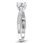 1.23 ct Natural Diamond Solitaire Engagement Wedding Rings14k Gold - Image 4