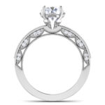 1.23 ct Natural Diamond Solitaire Engagement Wedding Rings14k Gold - Image 5
