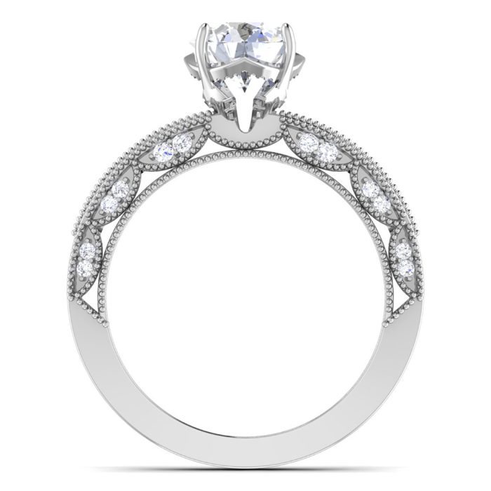 1.00 ct Natural Diamond Solitaire Engagement Wedding Rings14k Gold - Image 5