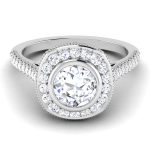 1.50 ct Natural Diamond Solitaire Engagement Wedding Rings14k Gold - Image 2