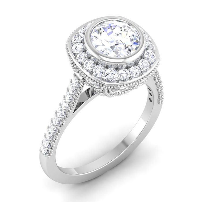 1.50 ct Natural Diamond Solitaire Engagement Wedding Rings14k Gold - Image 1