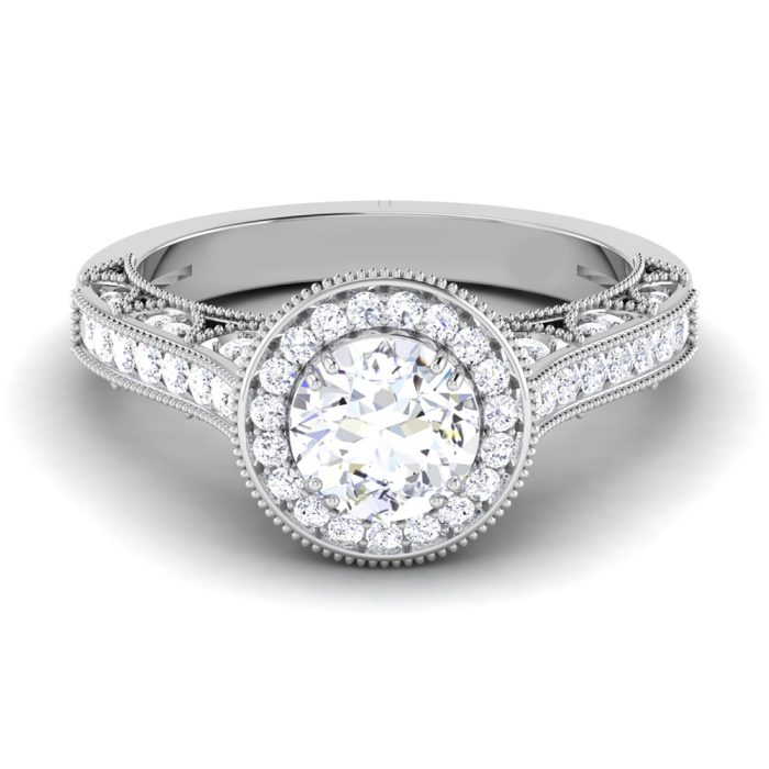 1.50 ct Natural Diamond Solitaire Engagement Wedding Rings14k Gold - Image 2