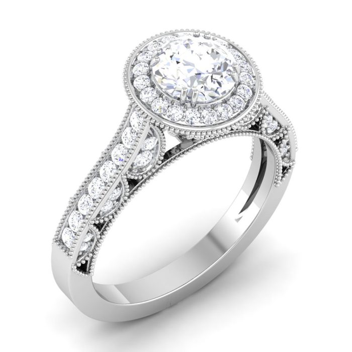 1.50 ct Natural Diamond Solitaire Engagement Wedding Rings14k Gold - Image 1