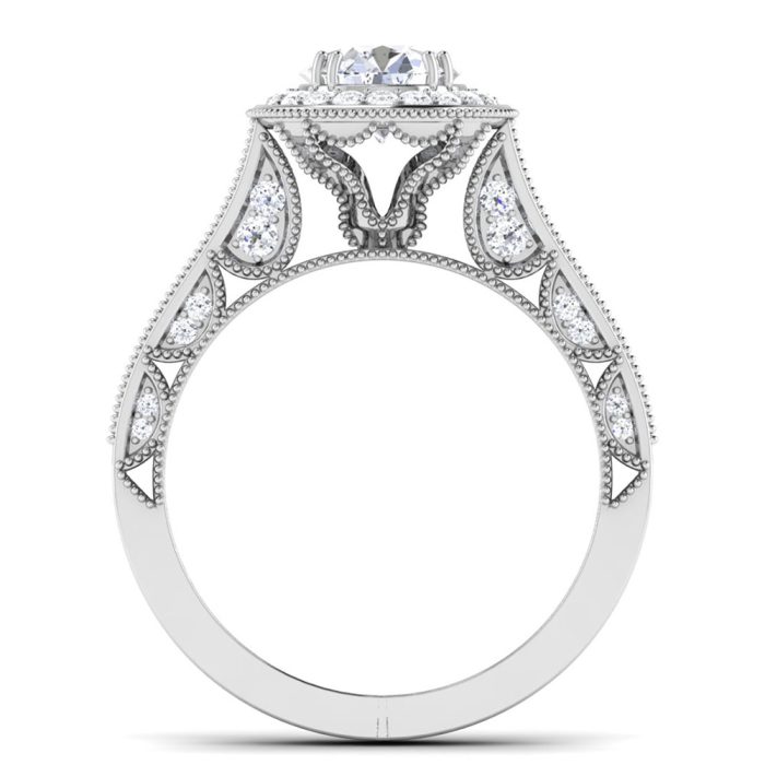 1.50 ct Natural Diamond Solitaire Engagement Wedding Rings14k Gold - Image 5
