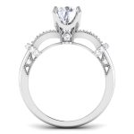 1.30 ct Natural Diamond Solitaire Engagement Wedding Rings14k Gold - Image 5