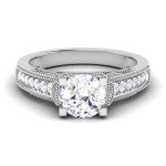 1.25 ct Natural Diamond Solitaire Engagement Wedding Rings14k Gold - Image 2