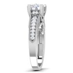 1.25 ct Natural Diamond Solitaire Engagement Wedding Rings14k Gold - Image 4