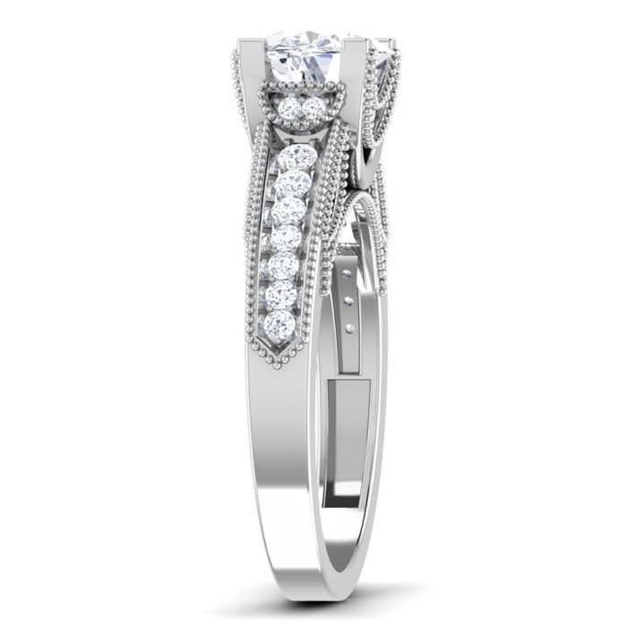 1.25 ct Natural Diamond Solitaire Engagement Wedding Rings14k Gold - Image 4