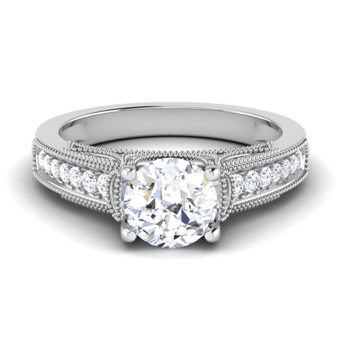 1.27 ct Natural Diamond Solitaire Engagement Wedding Rings14k Gold - Image 2