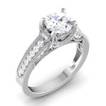 1.27 ct Natural Diamond Solitaire Engagement Wedding Rings14k Gold