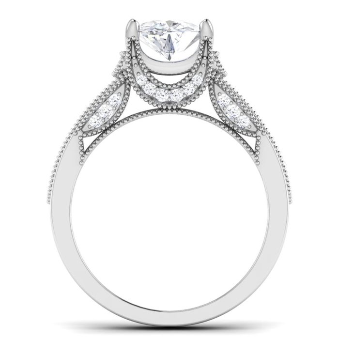 1.27 ct Natural Diamond Solitaire Engagement Wedding Rings14k Gold - Image 5