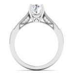 1.00 ct Natural Diamond Solitaire Engagement Wedding Rings14k Gold - Image 5