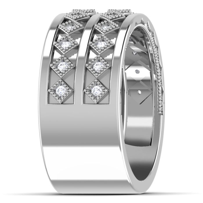0.22 ct Natural Diamond Engagement Wedding Bands14k Gold - Image 4