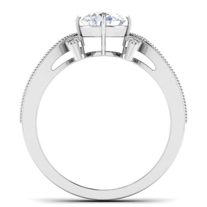 1.28 ct Natural Diamond Solitaire Engagement Wedding Rings14k Gold - Image 5