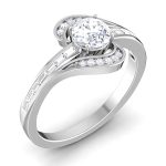 1.28 ct Natural Diamond Solitaire Engagement Wedding Rings14k Gold