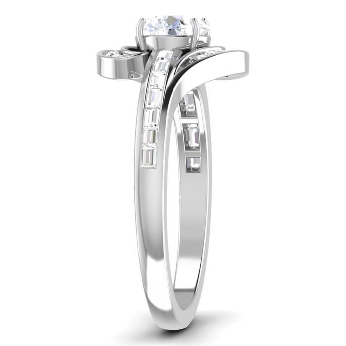 1.28 ct Natural Diamond Solitaire Engagement Wedding Rings14k Gold - Image 4