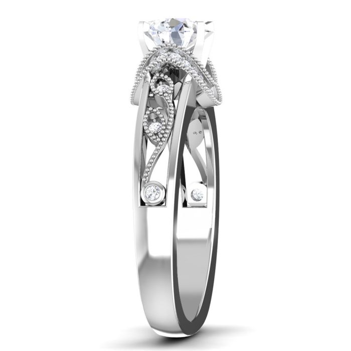 1.05 ct Natural Diamond Solitaire Engagement Wedding Rings14k Gold - Image 4