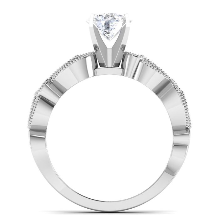 1.08 ct Natural Diamond Solitaire Engagement Wedding Rings14k Gold - Image 5