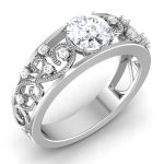 1.05 ct Natural Diamond Solitaire Engagement Wedding Rings14k Gold