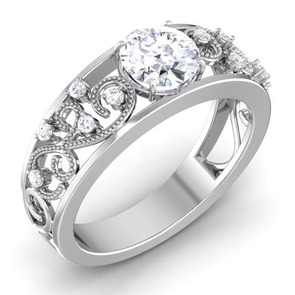 1.05 ct Natural Diamond Solitaire Engagement Wedding Rings14k Gold