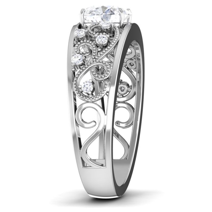 1.05 ct Natural Diamond Solitaire Engagement Wedding Rings14k Gold - Image 4