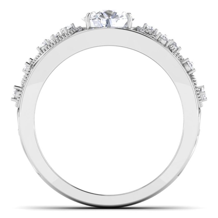 1.05 ct Natural Diamond Solitaire Engagement Wedding Rings14k Gold - Image 5