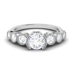 1.50 ct Natural Diamond Solitaire Engagement Wedding Rings14k Gold - Image 2