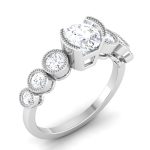 1.50 ct Natural Diamond Solitaire Engagement Wedding Rings14k Gold