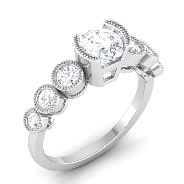 1.50 ct Natural Diamond Solitaire Engagement Wedding Rings14k Gold - Image 1