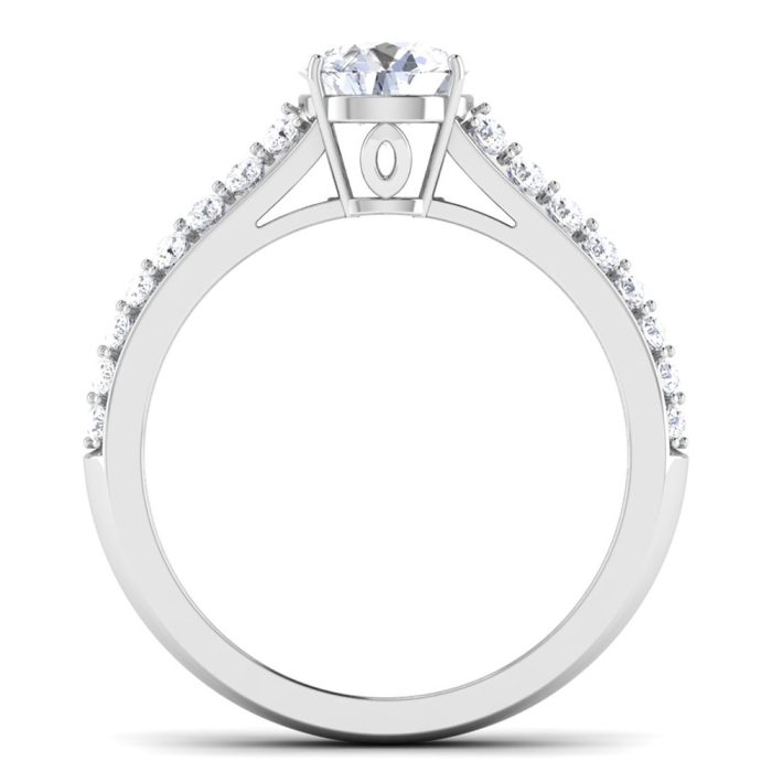 1.30 ct Natural Diamond Solitaire Engagement Wedding Rings14k Gold - Image 5