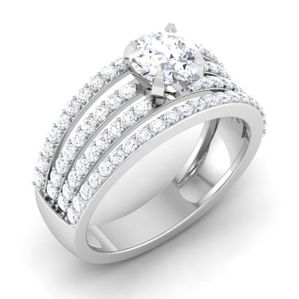 1.55 ct Natural Diamond Solitaire Engagement Wedding Rings14k Gold