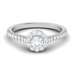 1.00 ct Natural Diamond Solitaire Engagement Wedding Rings14k Gold - Image 2
