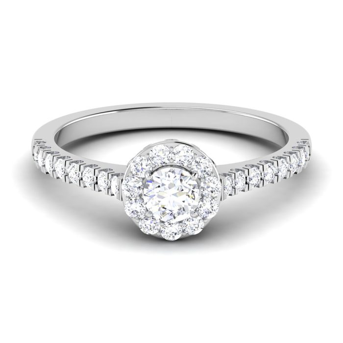 1.00 ct Natural Diamond Solitaire Engagement Wedding Rings14k Gold - Image 2