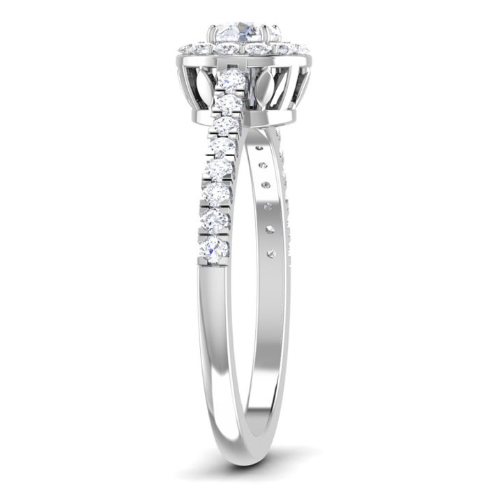 1.00 ct Natural Diamond Solitaire Engagement Wedding Rings14k Gold - Image 4