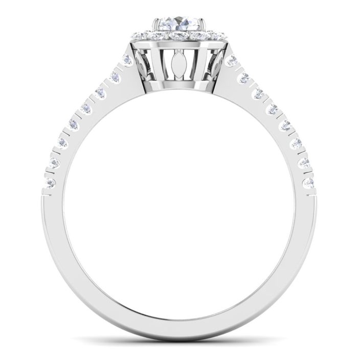 1.00 ct Natural Diamond Solitaire Engagement Wedding Rings14k Gold - Image 5