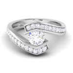 1.00 ct Natural Diamond Solitaire Engagement Wedding Rings14k Gold - Image 2