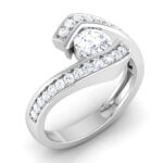 1.00 ct Natural Diamond Solitaire Engagement Wedding Rings14k Gold