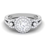 1.27 ct Natural Diamond Solitaire Engagement Wedding Rings14k Gold - Image 2