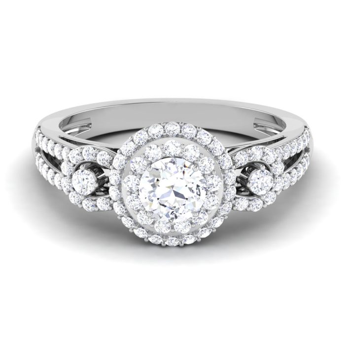 1.27 ct Natural Diamond Solitaire Engagement Wedding Rings14k Gold - Image 2