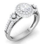1.27 ct Natural Diamond Solitaire Engagement Wedding Rings14k Gold