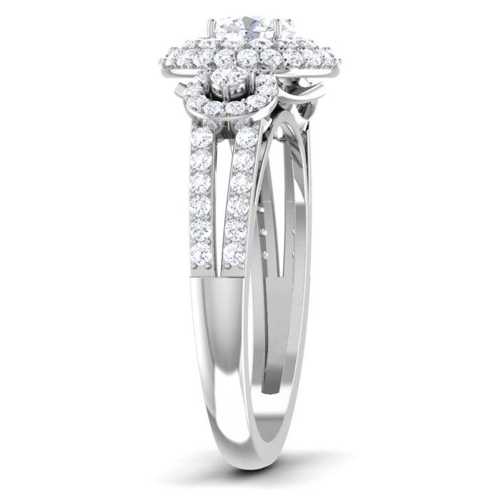 1.27 ct Natural Diamond Solitaire Engagement Wedding Rings14k Gold - Image 4