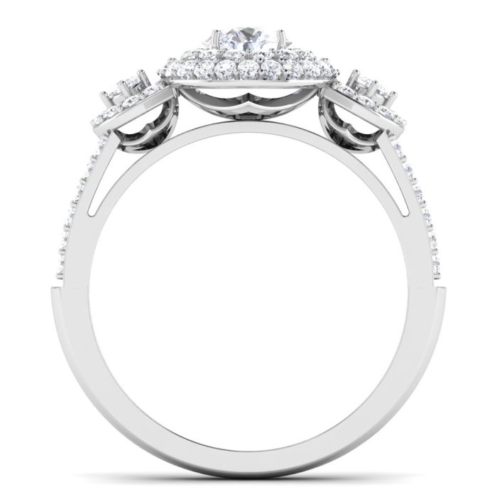 1.27 ct Natural Diamond Solitaire Engagement Wedding Rings14k Gold - Image 5