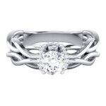 1.00 ct Natural Diamond Solitaire Engagement Wedding Rings14k Gold - Image 2