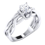 1.00 ct Natural Diamond Solitaire Engagement Wedding Rings14k Gold