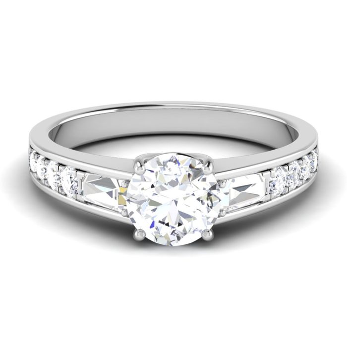 1.62 ct Natural Diamond Solitaire Engagement Wedding Rings14k Gold - Image 2