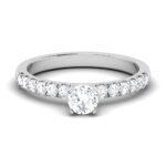 1.02 ct Natural Diamond Solitaire Engagement Wedding Rings14k Gold - Image 2