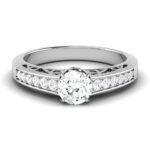 1.00 ct Natural Diamond Solitaire Engagement Wedding Rings14k Gold - Image 2