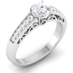 1.00 ct Natural Diamond Solitaire Engagement Wedding Rings14k Gold