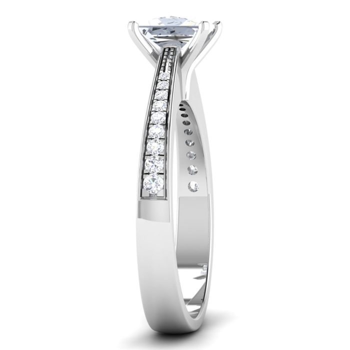 1.36 ct Natural Diamond Solitaire Engagement Wedding Rings14k Gold - Image 4